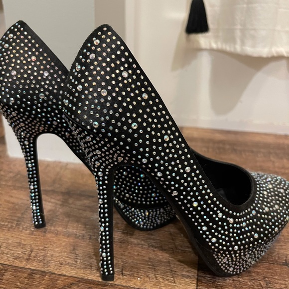 Shoes - Black studded heels